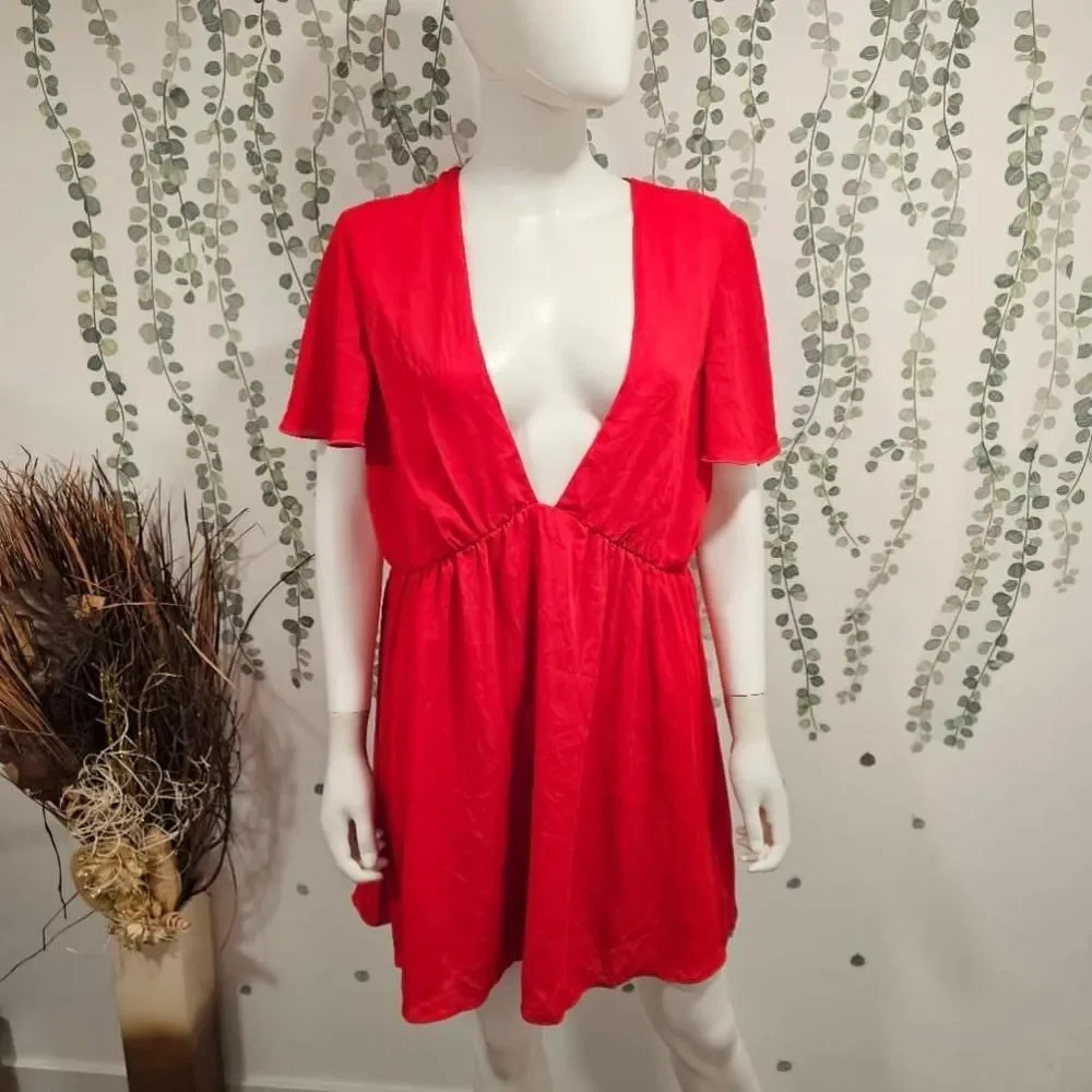 NWOT Show Me Your Mumu Austin Red Dress Size XL - Picture 4 of 10